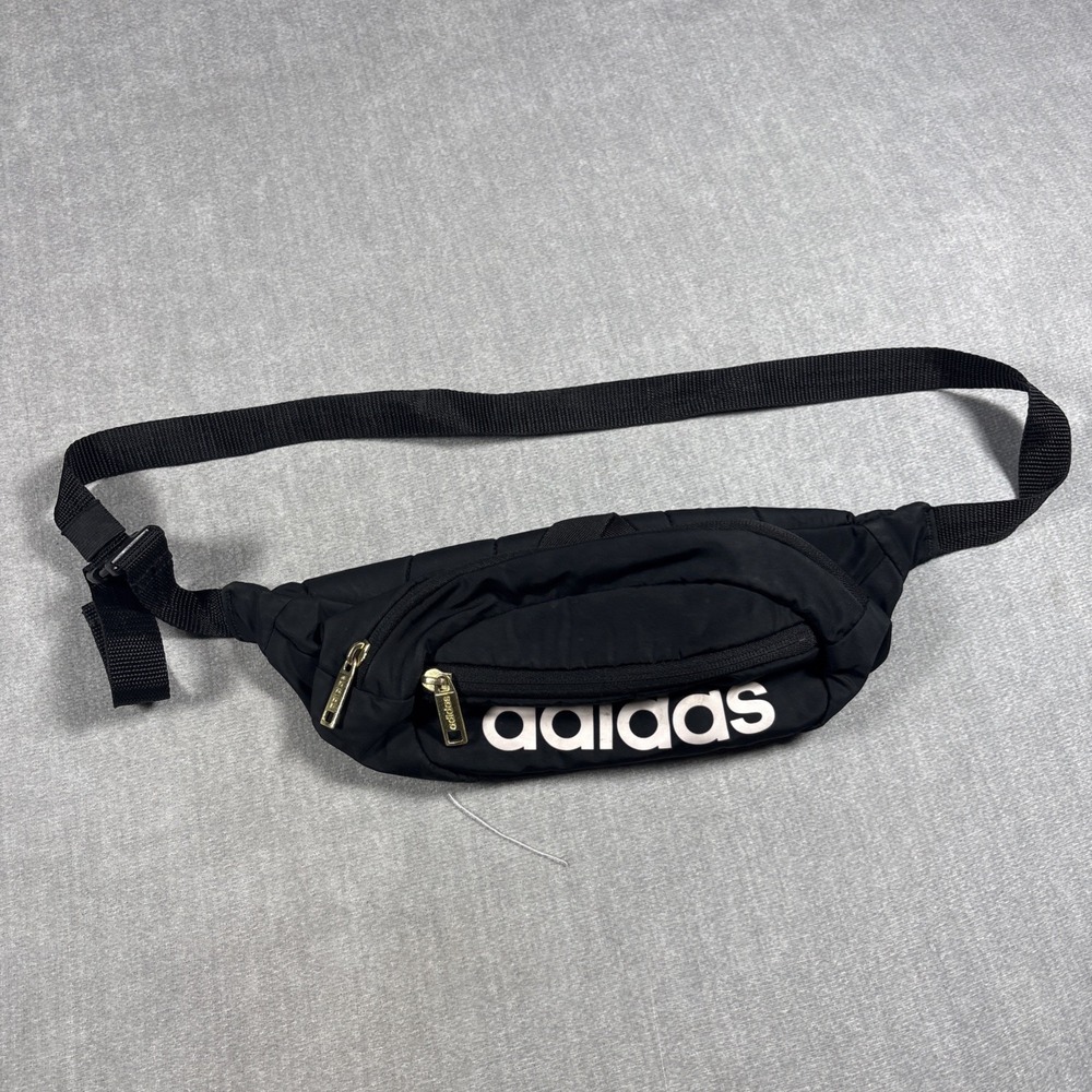 Adidas Originals Core Cross Body Fanny Pack Black Gold 2 Waist Bag
